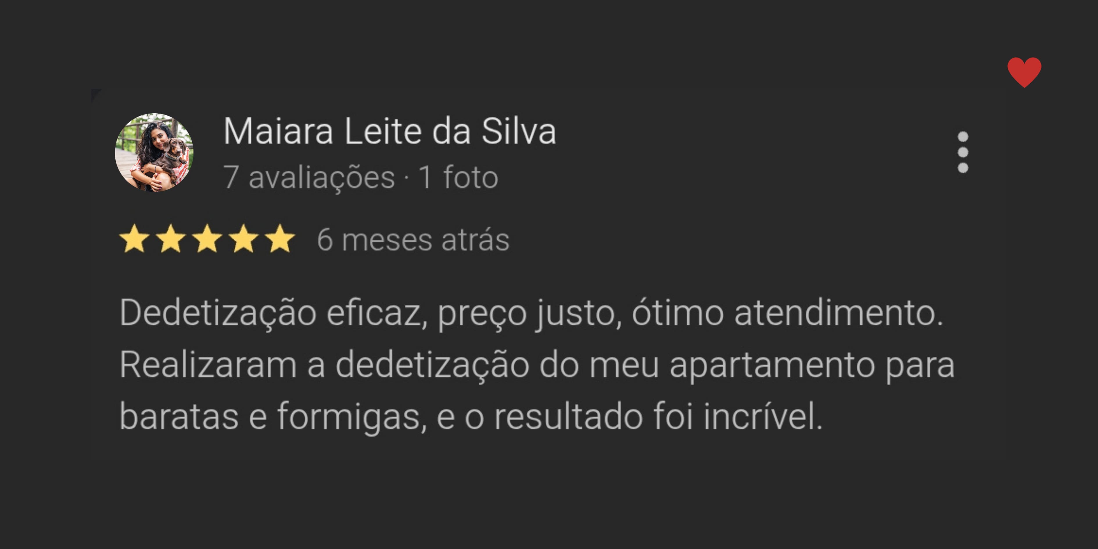 Feedback sobre controle de pragas
